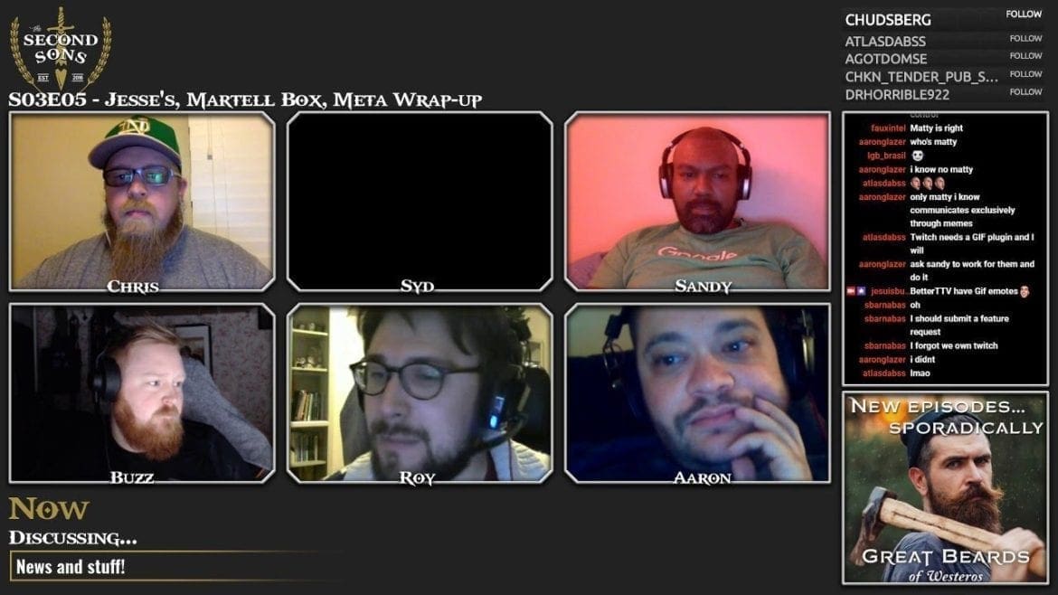 Second Sons S03E05 - News, Martell Box, Roywar, Meta Wrap-up, Pod of Payne and more!